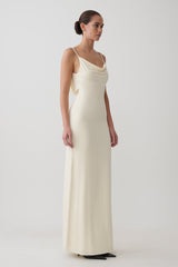 Joni Cowl Maxi Dress - Ivory