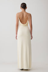 Joni Cowl Maxi Dress - Ivory