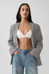 Kels Micro Triangle Bralette - White