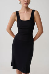Ismay Square Neck Tank - Black