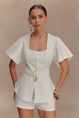 Liberty Shortsleeve Top - White