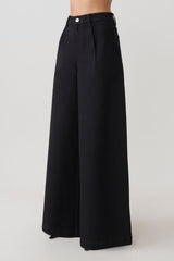 Bobby Oversized Jean With Front Pleat - Black