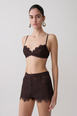 Gigi Lace Bralette - Dark Chocolate