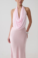 Huyen Cowl Front Modal Top - Ballet Pink