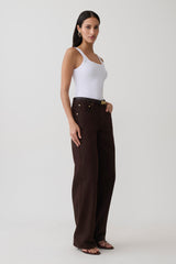 Ismay Square Neck Tank - White