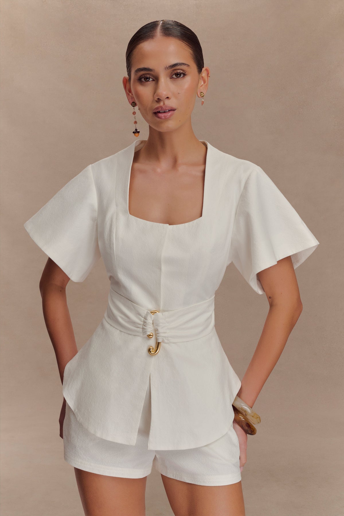 Liberty Shortsleeve Top - White