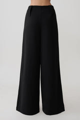 Arlo Wide Leg Suiting Trouser - Black